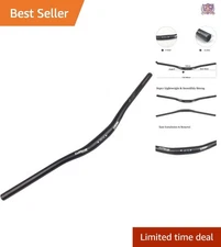 MTB Handlebar Aluminum Alloy 31.8mm Riser 720/780mm Extra Long Black