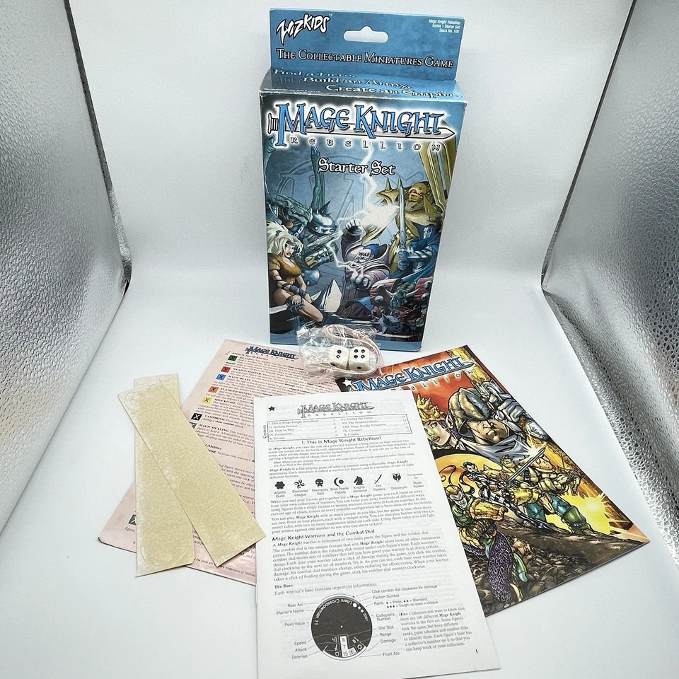 Juego de inicio Mage Knight Rebellion caja abierta Wizkids 2000 4007854 Foto 3 de 4