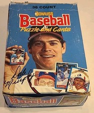 1988 Donruss Baseball Puzzle and Cards Retail Box of 36 Count Sealed Packs