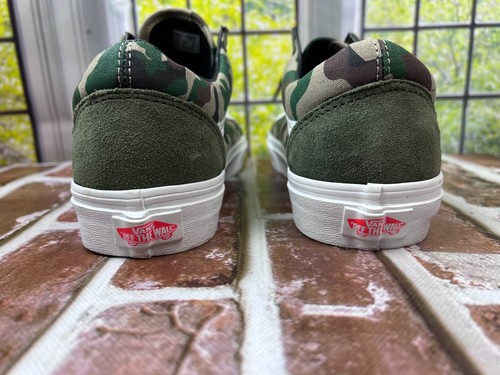 Vans Off The Wall Old Skool Camo Canvas Suede Skate 508731 8.5 men 10 women New - Picture 5 of 9