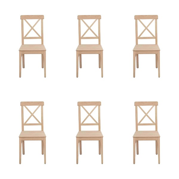 Esszimmerstuhl Designer Braun 4X StüHle Holzstuhl Luxus Einsitzer Ohne Armlehne-image