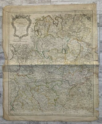 Antique Map The Circle of Westphalia - S L400 