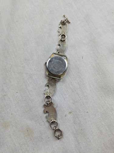 SIGNED Sterling Silver Native American Stretch Watch. Rain Cloud Mark - Picture 3 of 10