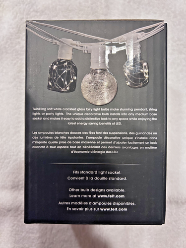 2 Feit Electric Fairy G25 Medium Base LED Bulb Soft White Globe 1 Watt New - Picture 5 of 7