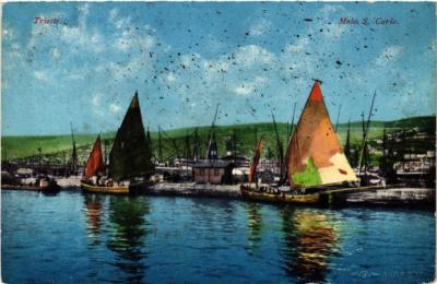 CPA AK TRIESTE Molo S. Carlo ITALY (397149)