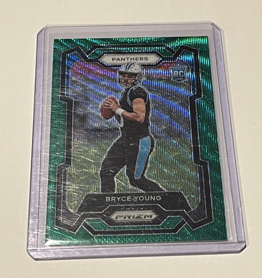 2023 Panini Prizm - Bryce Young Rookie Green Wave Prizm #311 (RC) Carolina