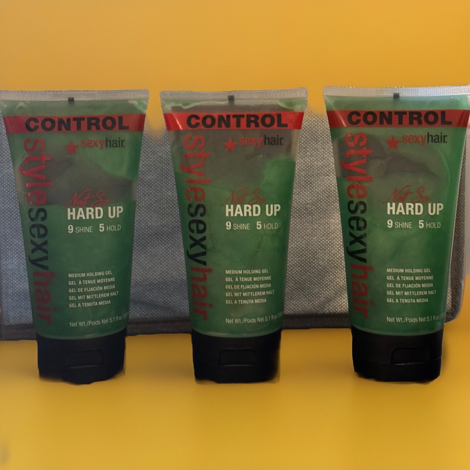 3x Sexy Hair Style Not So Hard Up Medium Holding Gel 5.1 Fl. oz