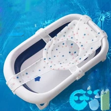 Baby Foldable Baby Shower Bath Tub Pad Non-Slip Bathtub soft Seat Support Mat