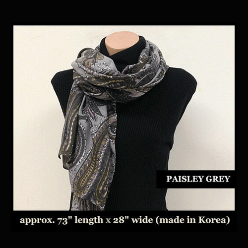High Quality Soft Material Wide n Long Scarf - Shawl Size Made in Korea -Special - Picture 10 of 34