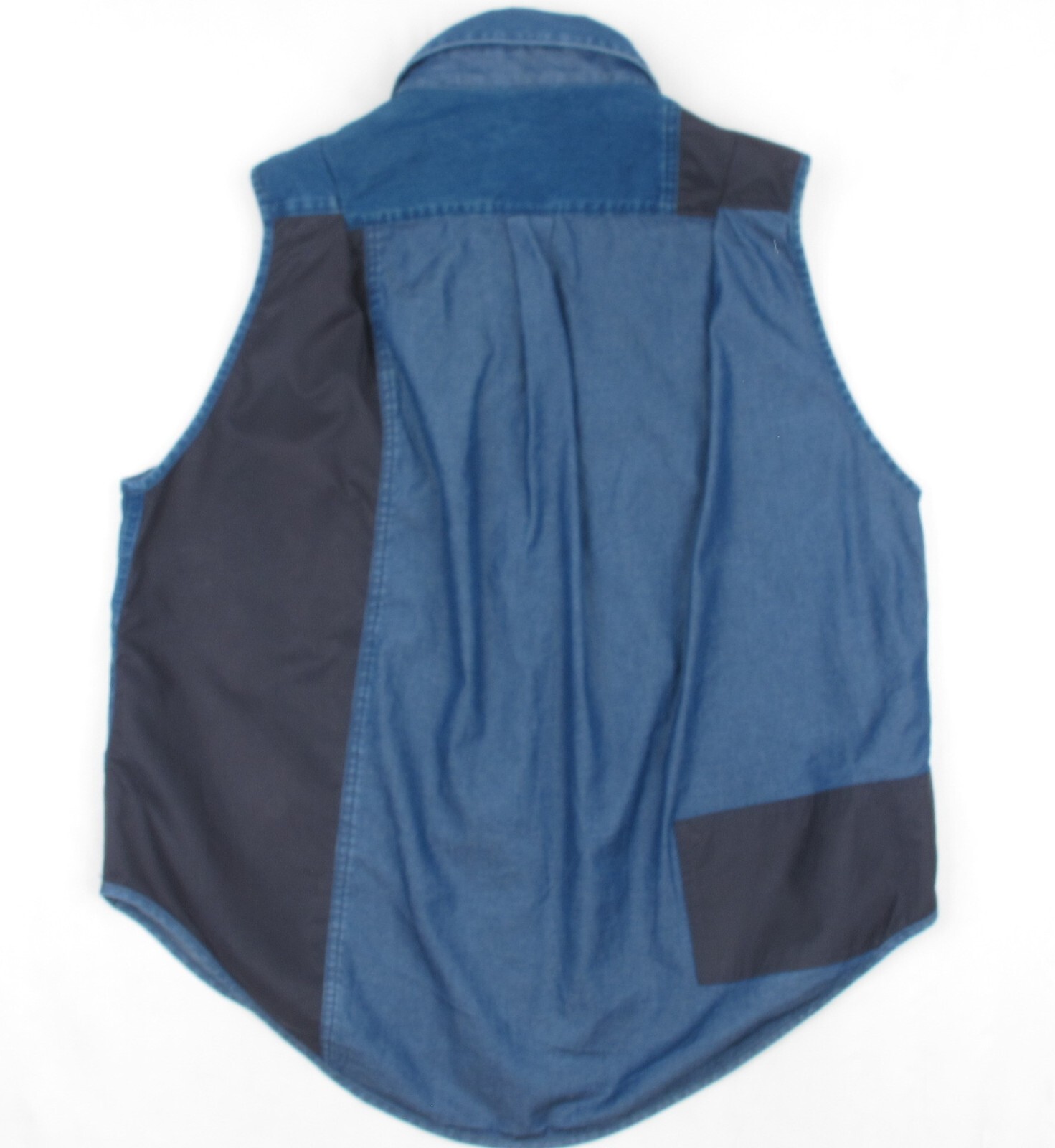 ACNE PRIMA PATCH Women's Denim Patchwork Vest But… - image 13