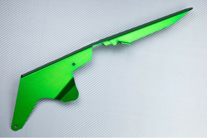 Protection de chaine verte en alu pour moto Kawasaki ZX10R 2014-2015