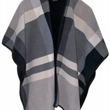 IKE BEHAR Plaid Fleece Wrap One Size (0835-47)