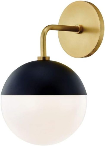 H344101-AGB/BK Renee Wall Sconce Brass