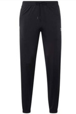 Reebok Men Regular-Fit Identity Vector Drawstring Track Pants Black Size L