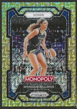 2024 PANINI WNBA MONOPOLY GOLD MILLIONAIRE SHIMMER MONIQUE BILLINGS #d 458/500
