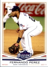 2017 San Antonio Missions Grandstand #17 Fernando Perez Ensenada Mexico MX Card