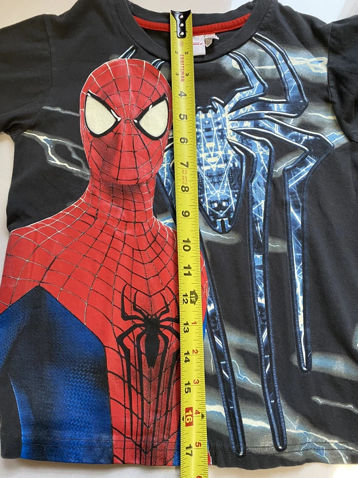 Spider Man 2 Long Sleeve Kids Boys size 6 The Amazing Marvel 2014 Shirt - Image 4 of 4