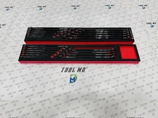 Snap-on Tools USA NEW 21-Piece Metric & SAE LONG Combination Wrench Foam Set