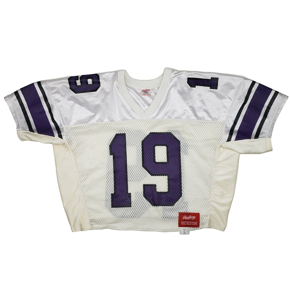 Vintage 80s Rawlings Northwestern Wildcats Practice Jersey #19 