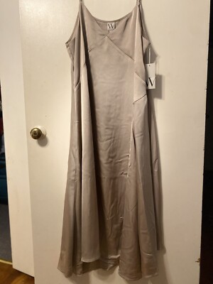 BRAND NEW Worthington Womens Champagne Sleeveless Midi Slip Dress XL | eBay