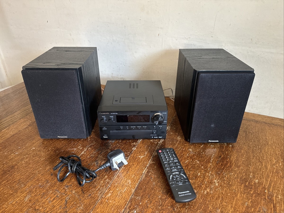Panasonic SA-PMX7DB Stereo System CD DAB+ Bluetooth, iPod, USB
