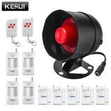 KERUI Wireless Alarm Kit - Door/Window Intrusion Detection, Loud Siren Alert