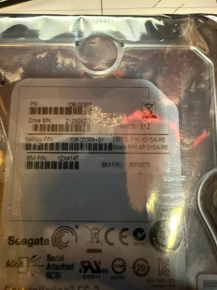 Seagate Constellation---ES.3 ST4000NM0063-4TB-7.2K-3.5"--SAS SERVER HARD DRIVE - Image 2 of 3