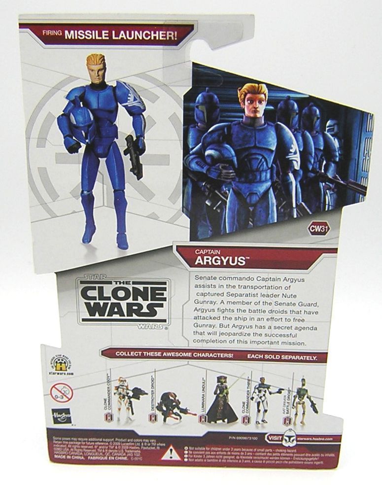 Star Wars Clone Wars CW31 Captain Argyus | eBay