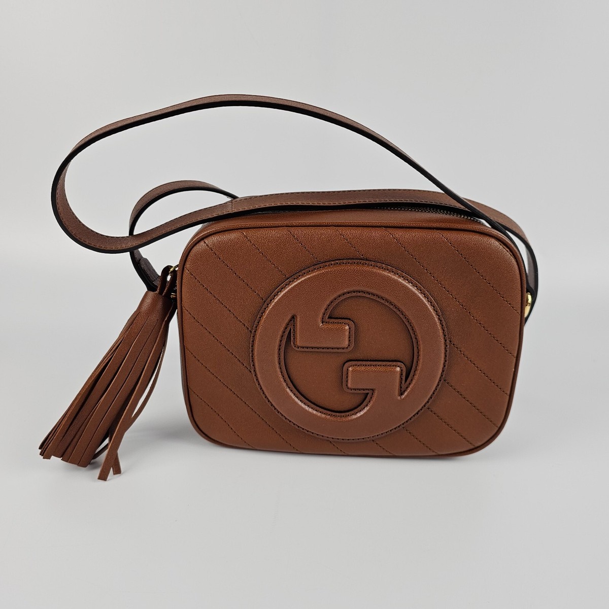VIP【送料関税込】GUCCI GUCCI BLONDIE LEATHER HANDBAG GUCCI Blondie Small Cuir Leather Shoulder Bag New