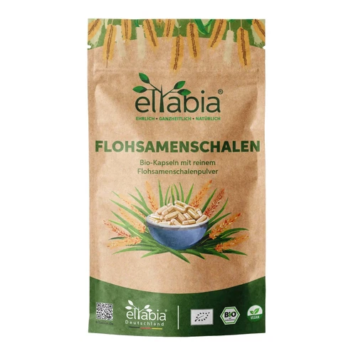 Organic Psyllium Seed Pods Capsules | 99% Purity | Premium Raw Food Quality | Vegan