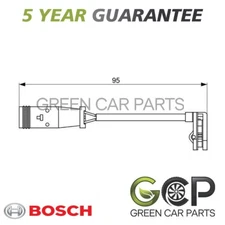 Bosch Front Rear Brake Pad Wear Sensor Fits Mercedes-Benz VW + Other Models #1