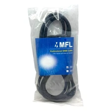 MFL Pro Series 3-Pin DMX Cable 2 Meters Professional DMX Cable 3 Pin Signal 