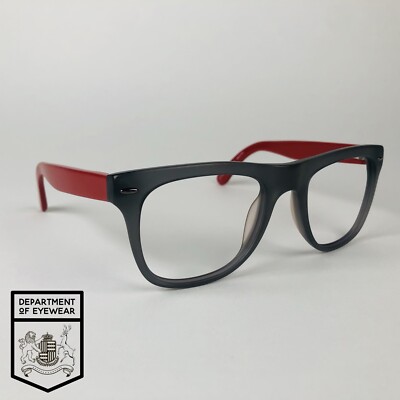 SPECSAVERS Brille GRAU + ROT ECKIG Brillengestell MOD: 25672763