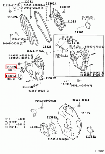 Genuine LandCruiser HDJ81 HDJ80 1HD Timing Cover Injector Fuel Pump Oil Seal - Picture 5 of 20