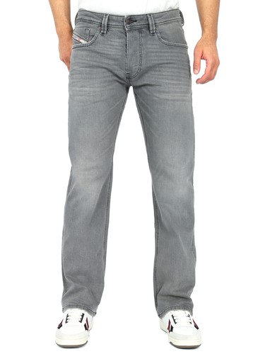 Diesel Larkee-X - Mens Regular Straight Fit Jeans - Black, Blue, Grey - Afbeelding 2 van 19