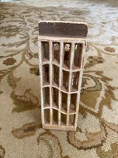 $cut! Vintage Radiant Ceramic Heater Grate Insert Brick 8”h x 2 1/4”w x 2 5/8”d
