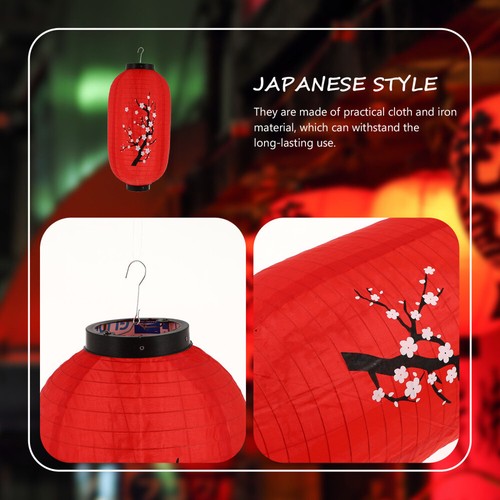 Set of 4 Japanische Laterne Pflaume Restaurant Dekoration Eisenlaterne Mädchen - Bild 10 von 12
