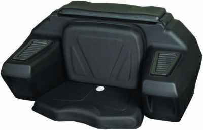 Kolpin ATV Rear Passenger Seat Cargo Storage Helmet Trunk Box Luggage Lounger