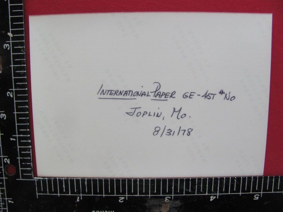 INTERNATIONAL PAPER RAILROAD DIESEL __ ORIG PHOTO JOPLIN