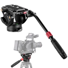 NEEWER Video Fluid Tripod Head Compatible for DJI RS Gimbals Manfrotto QR Plate
