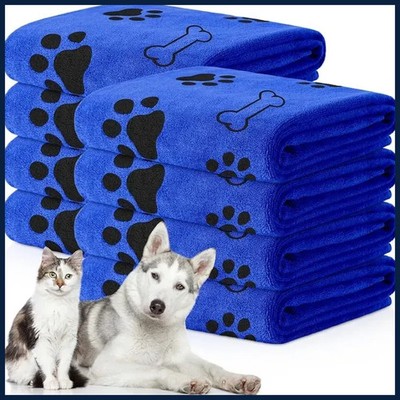 1pc Quick-Drying Microfiber Dog Towel Absorbent Pet Bath Product Fiber