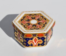 1988 Royal Crown Derby A1297 Box - Imari Colours - Fleur de Lys