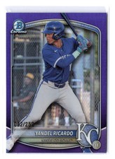 Yandel Ricardo 82/250 (RC) True Purple Refractor 2025 Bowman Draft #BDC-31