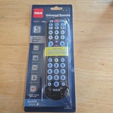RCA RCRBB05BHE Big Button Universal Remote 5 Device Platinum Pro