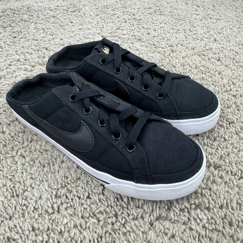 Scarpe comode Nike Court Legacy da donna taglia 6 5 US nere slip on mules