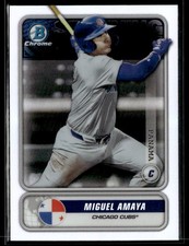 2020 Bowman #STG-MA Miguel Amaya Chrome Spanning the Globe Baseball Card 0603M