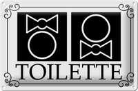 Schild Blech -Made In Germany- 30X20Cm Wc Piktogramm Metall Deko Hinweis Blechsc