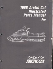 1988 Arctic Cat Jag Illustrated Parts Manual Snowmobile 2254-445 MN2548