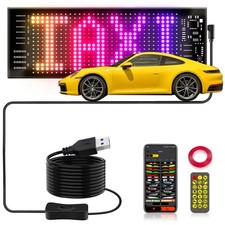 Led Sign for Car Windshield, Programmable LED Scrolling Flexible Screen Digit...