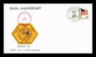 US COVER APOLLO VII FMF LOCAL POST FIRST DAY ISSUE KENNEDY SPACE CENTER
